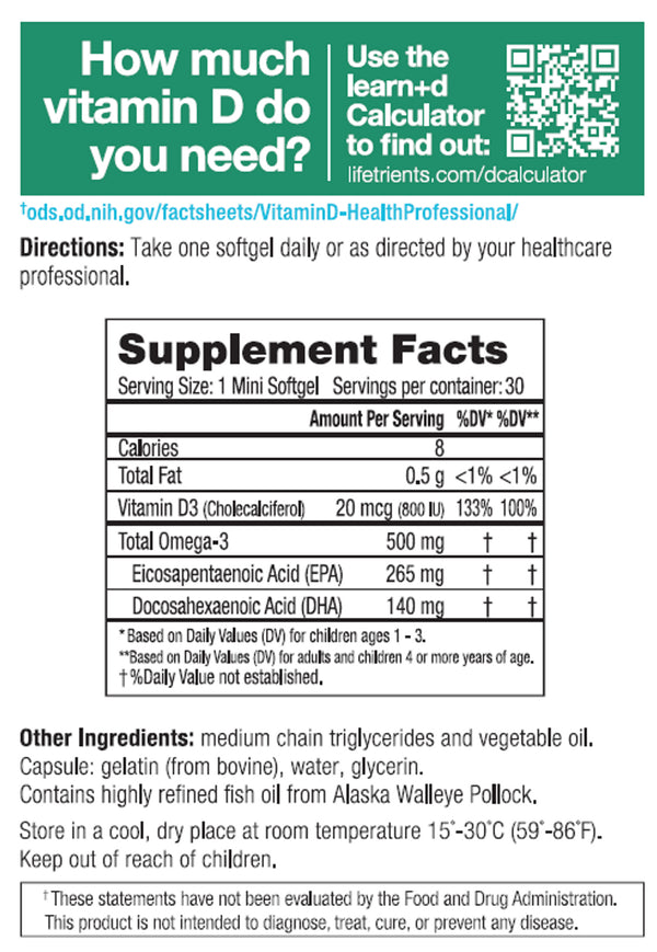 Learn+D 30 Softgels